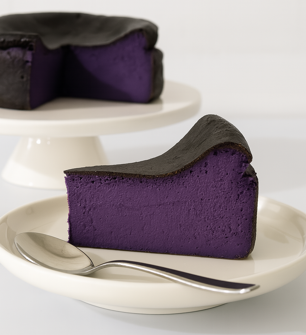 Ube Basque Burnt Cheesecake